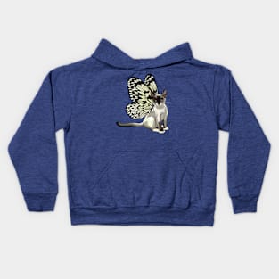 Tree Nymph Flitter Kitty Kids Hoodie